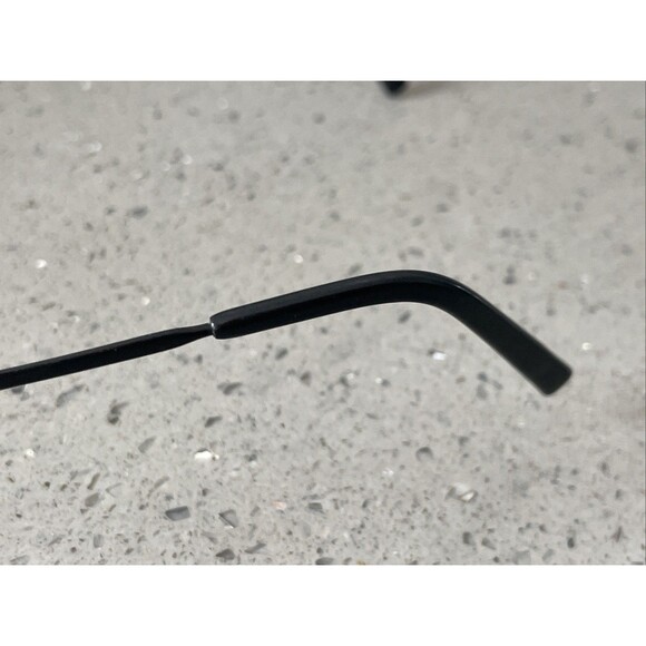 Head Lines Eyeglasses Frames ONLY 52-18-140 L101 C1 Half Rim Black rectangle main image 5